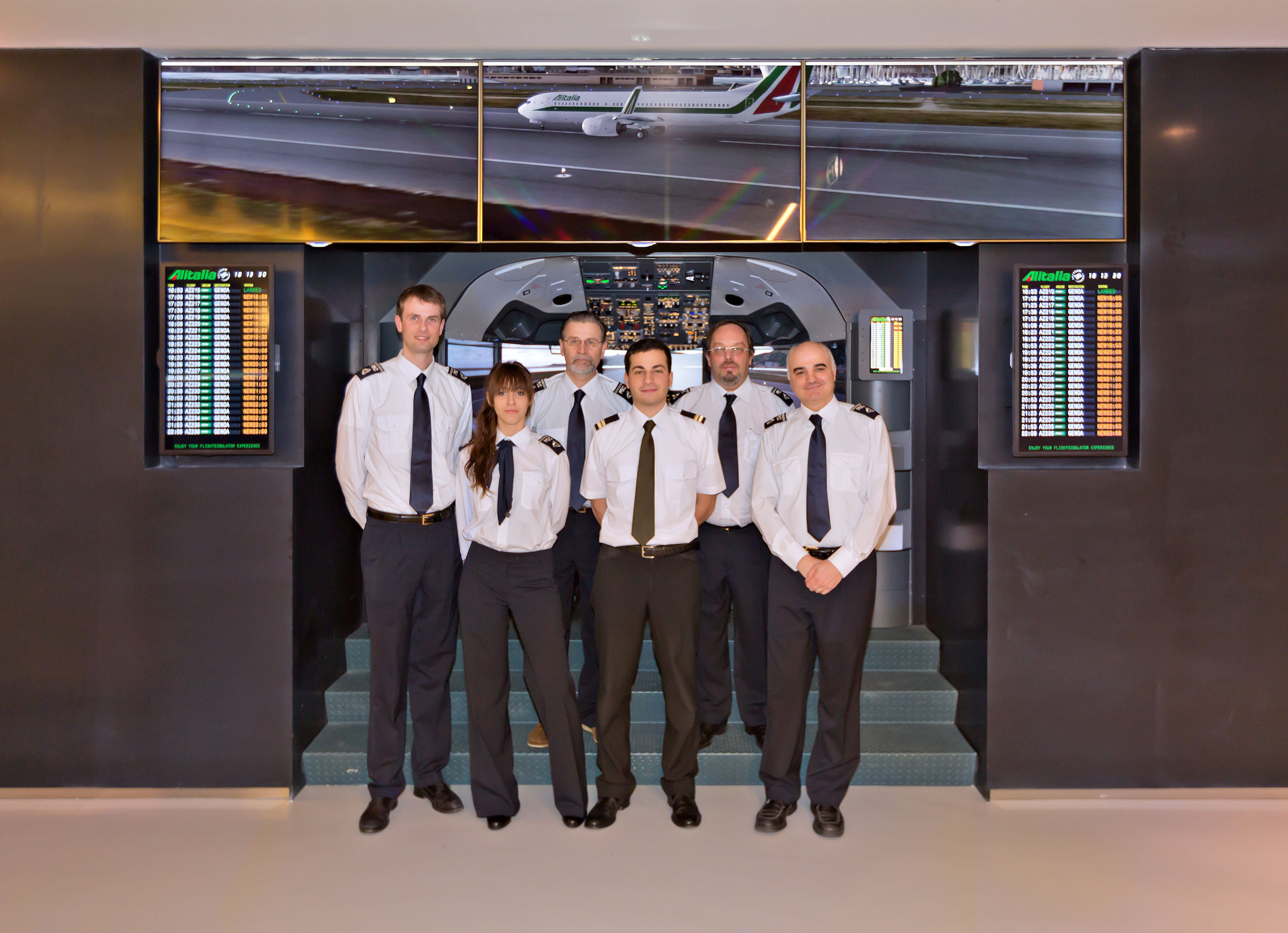 FSC news AES Fiumicino simulator B737NG the crew